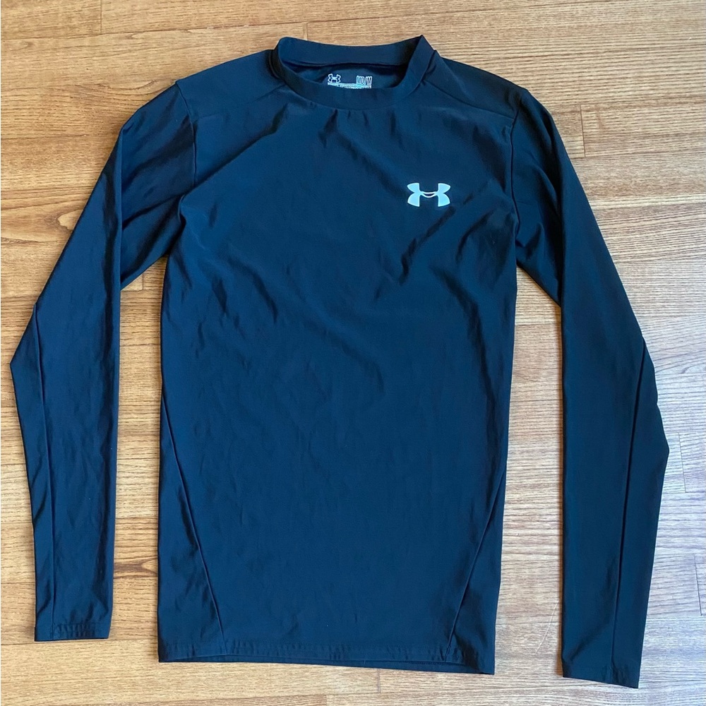 Under Armour Mens black Long Sleeve compression size medium - GUC